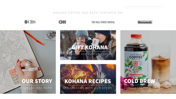 Kohana Coffee Unveils Brand New Web Platform